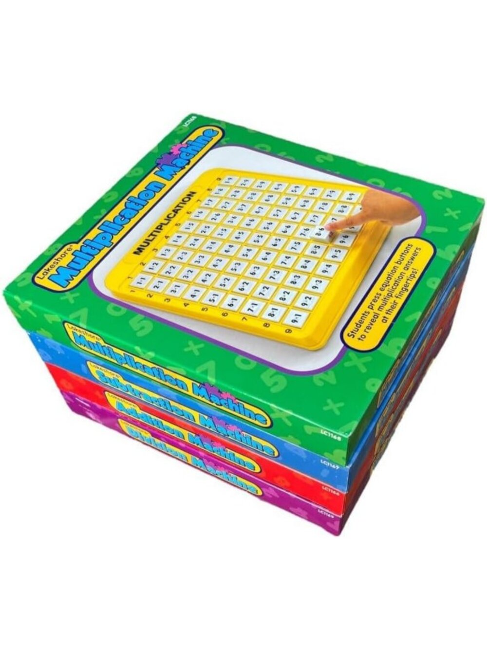 Self-Teaching Math Machines - Educational Learning Tools Set of 4 for Kids